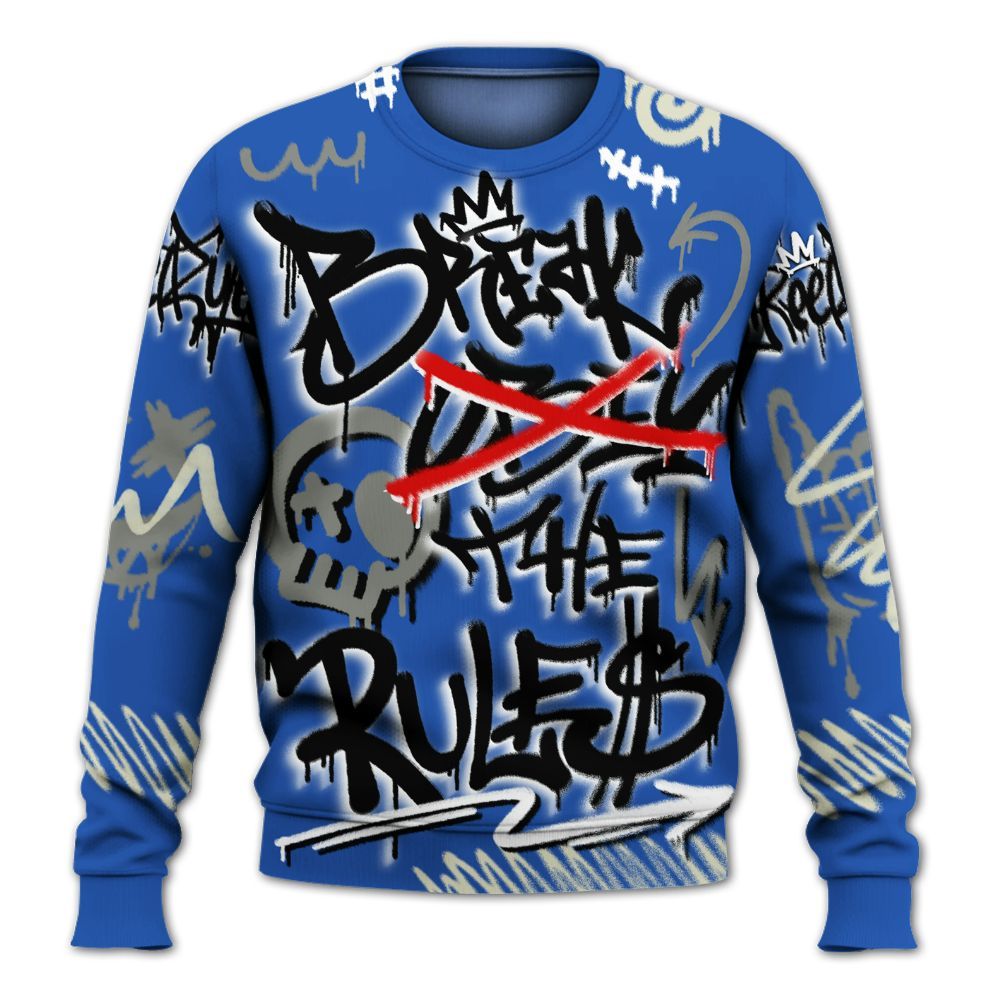 Sweatshirt To Match Lucky Shorts 3s - Break Rules Streetwear All Over Print