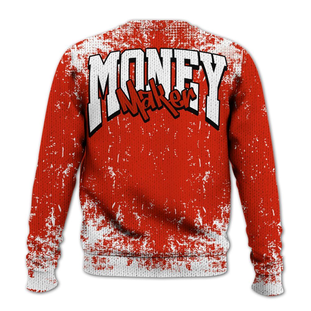 Knitted Sweater To Match Retro Cherry 11s - Move In Silence Money Street Retro