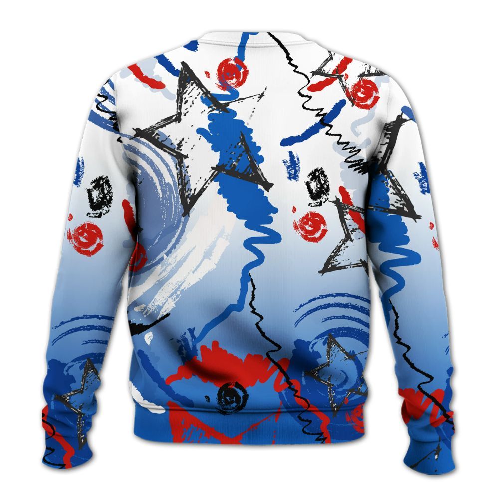 Sweatshirt To Match Kobe 6 Game Royal - Grind Shine Later Drip All Over Print