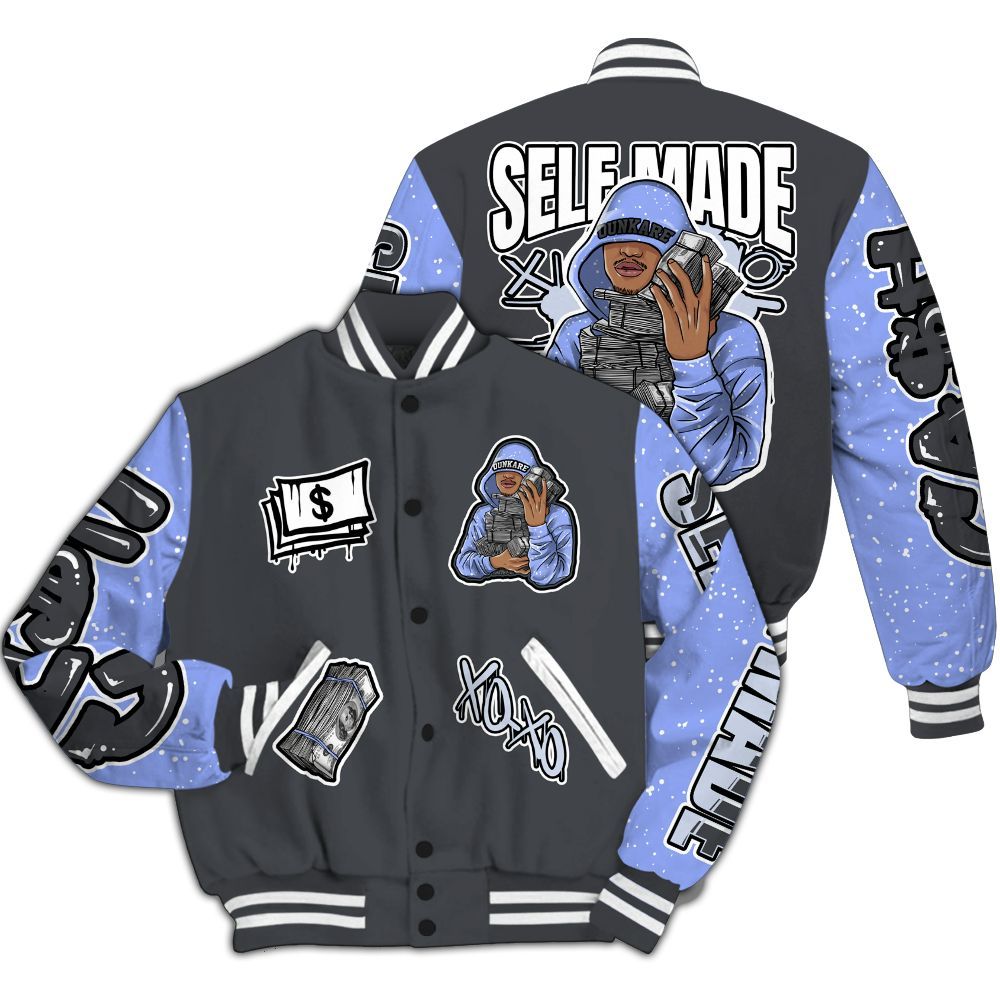 Varsity Jacket To Match Retro Awake Racer Blue - Selfmade All Over Print