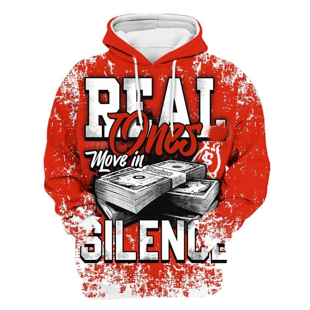 Hoodie To Match Retro Cherry 11s - Move In Silence Money Street Retro All Over Print