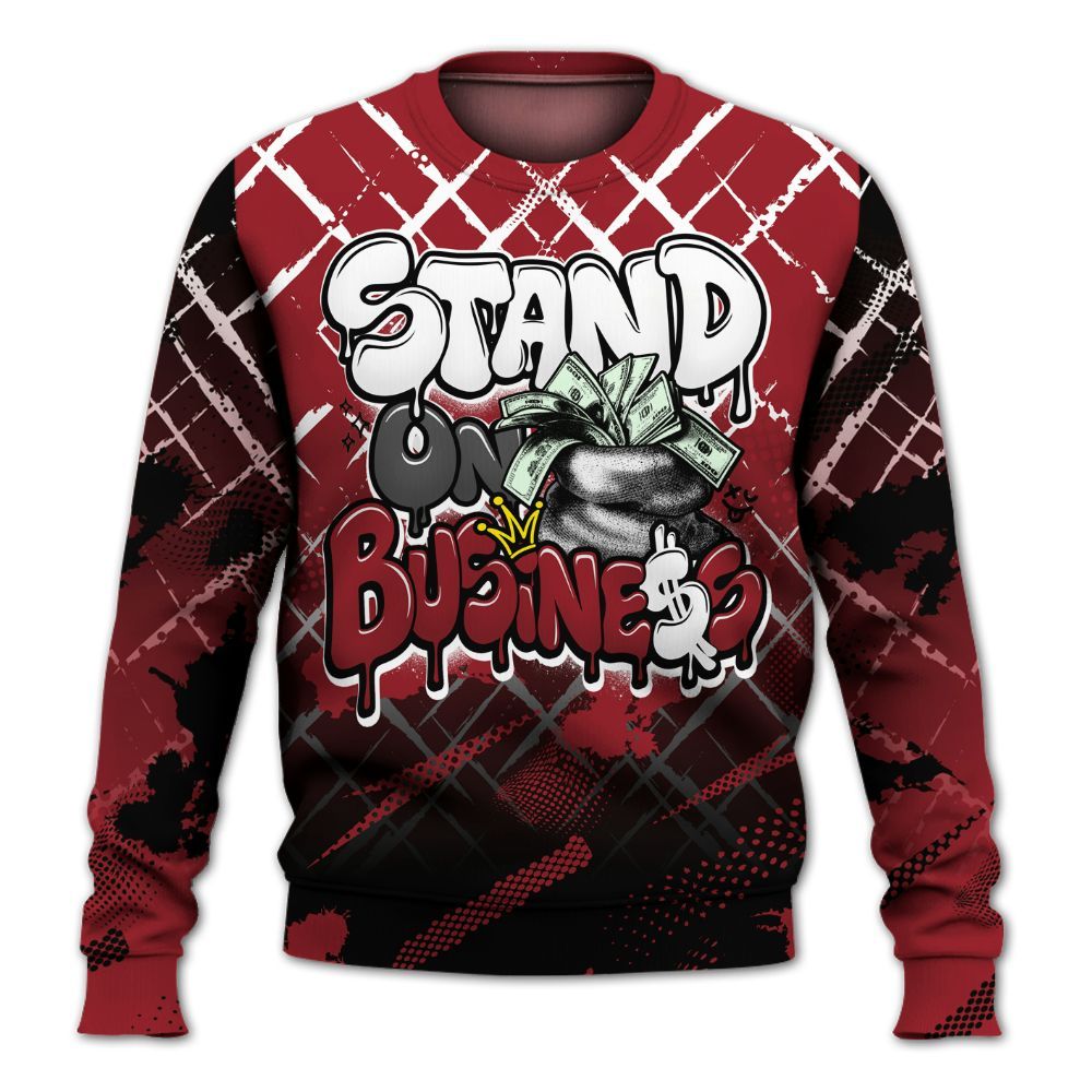 Sweatshirt To Match High Black Toe Reimagined 1s - Halftone Stand Business Dripping All Over Print