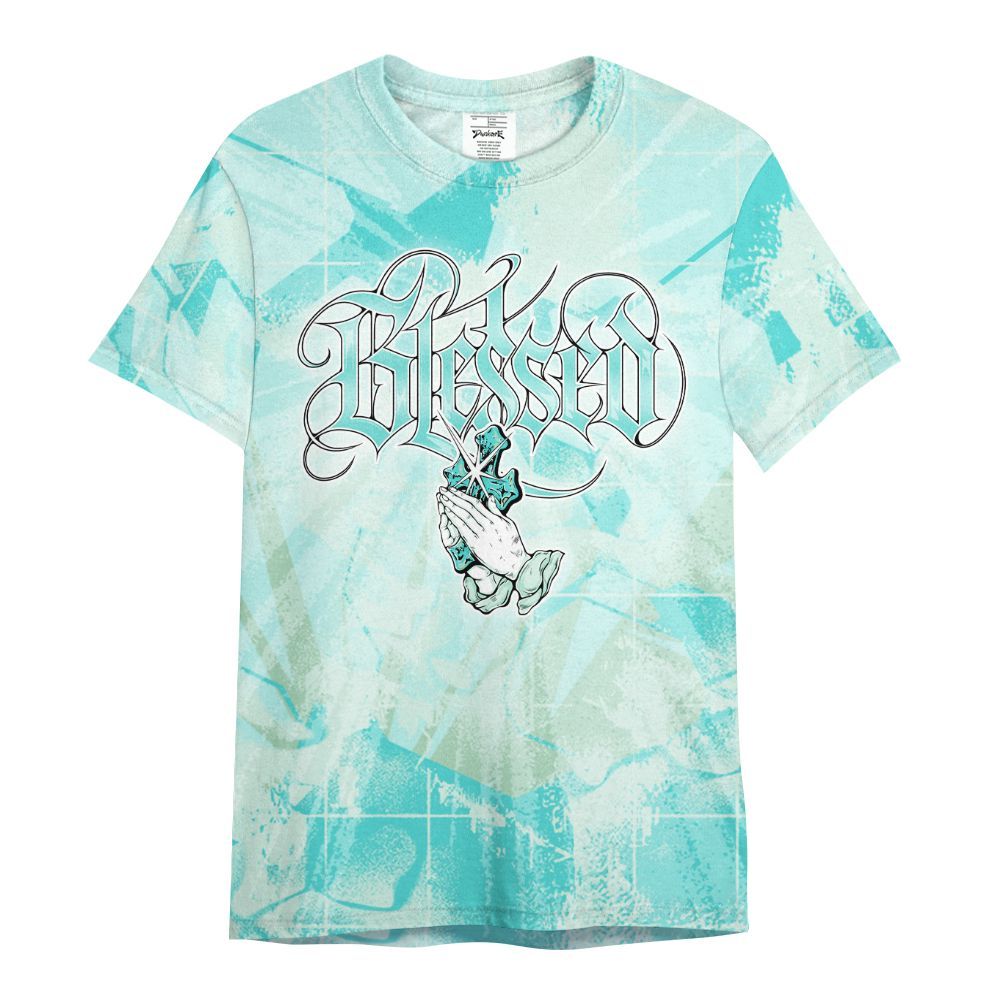 Shirt To Match Low OG Washed Teal 1s - God Blessed All Over Print