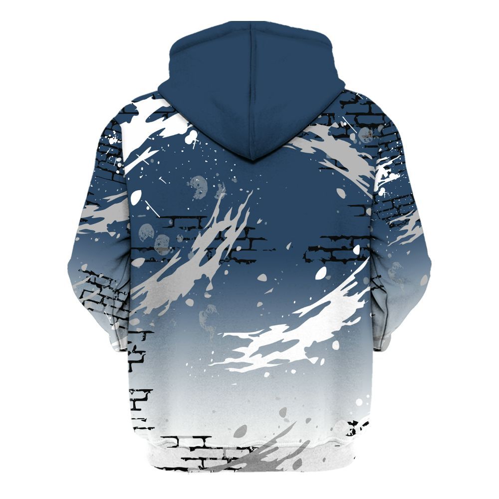 Hoodie To Match Retro French Blue 2025 12s - Values Of Loyalty Drip All Over Print