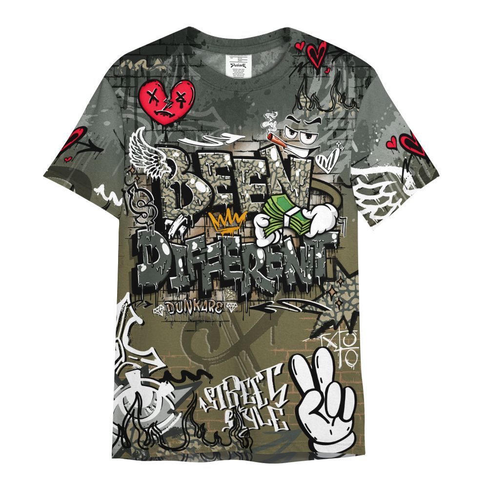 Shirt To Match Retro Family Affair 3s - Been Dif2erent Drip Graffiti All Over Print