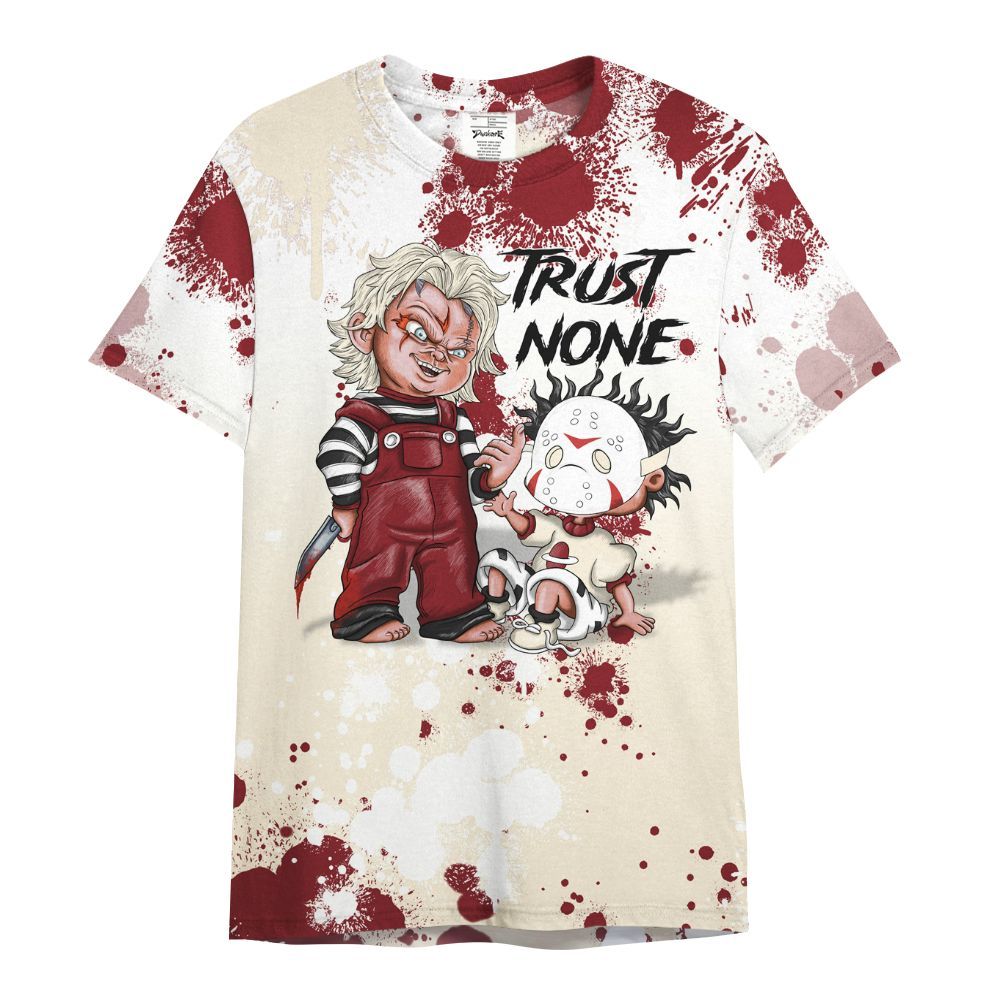 Shirt To Match Valentine's Day 2026 4s - Trust No One Scary All Over Print