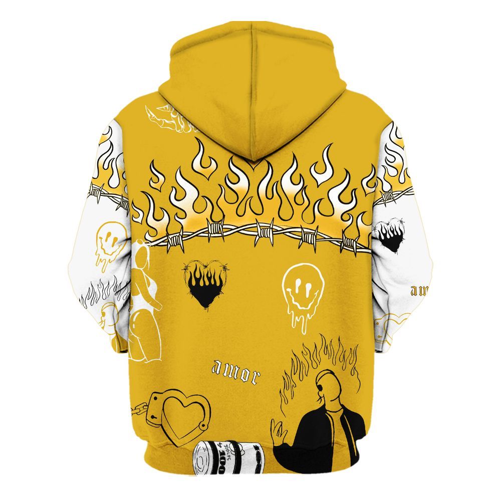 Hoodie To Match Vivid Sulfur 4s - Snake Trust No One All Over Print