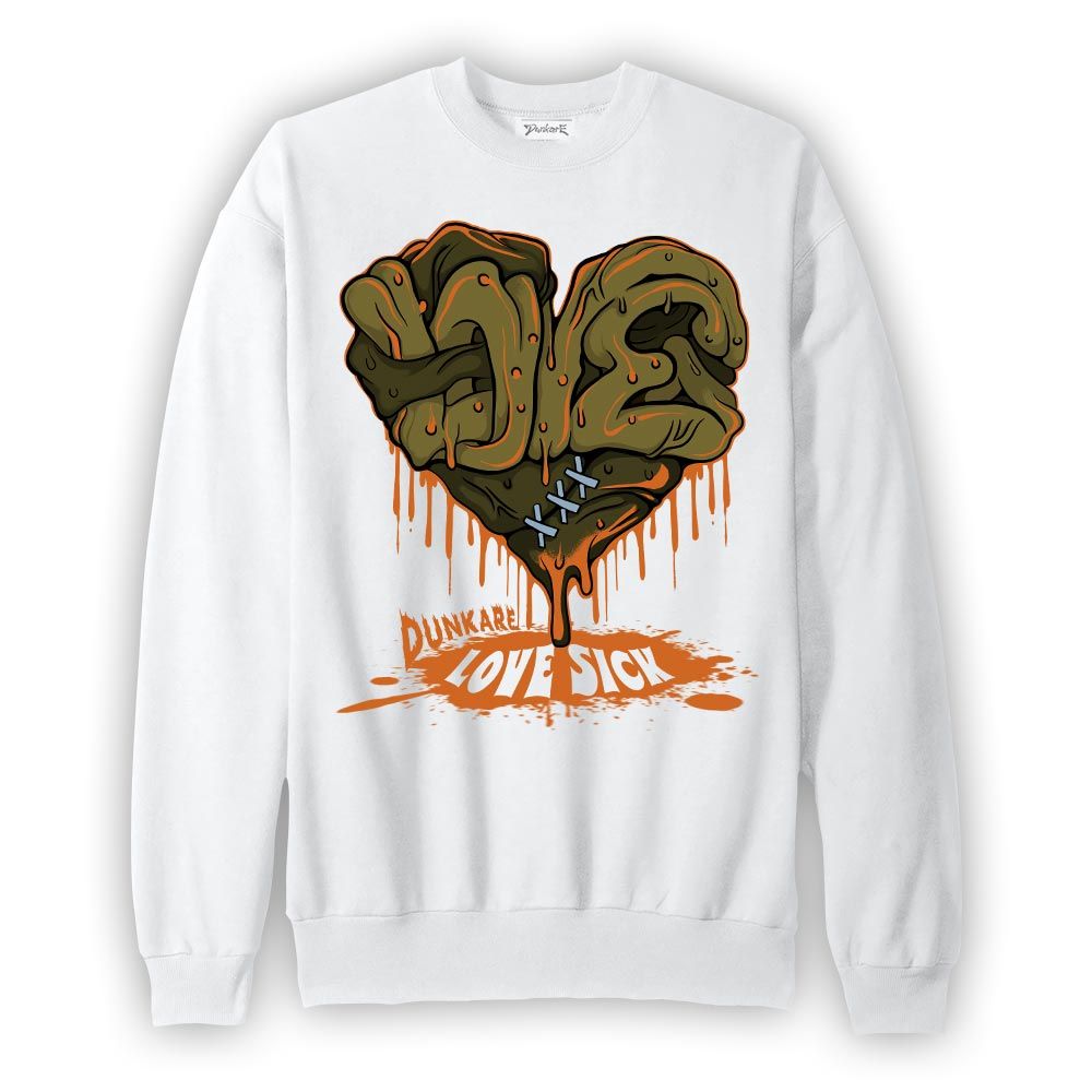 Sweatshirt To match Sweatshirt Love Sick, Olive 5s Sweatshirt To Match Sneaker 2404 PAT