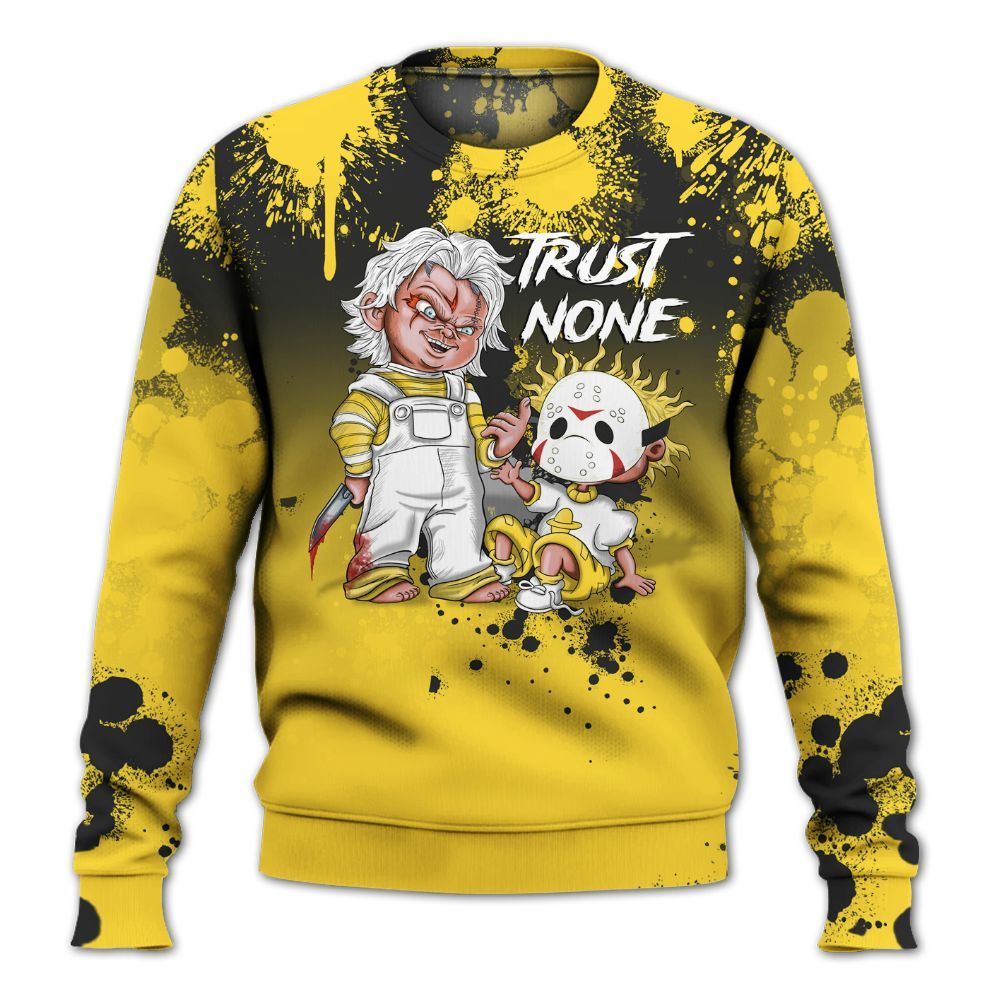Sweatshirt To Match Mid New Love 2025 1s - Trust No One Scary All Over Print
