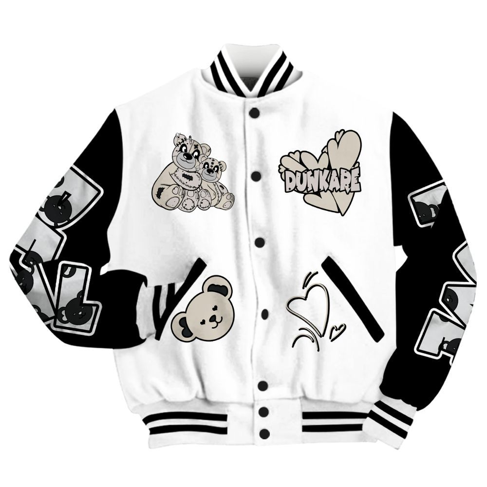 Varsity Jacket To Match Retro Reverse Metallic 5s - Sincere Fondness Bear All Over Print