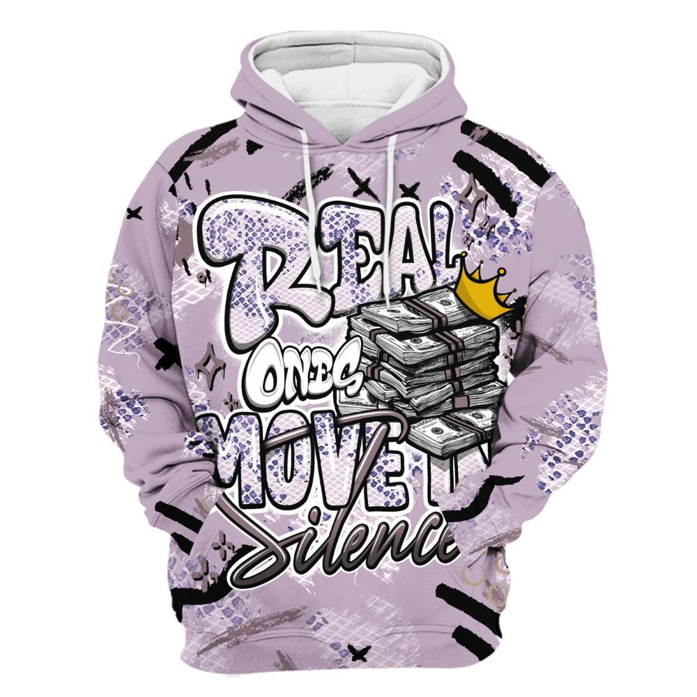 Hoodie To Match Air Force 1 Low Purple Snake - Real Ones Move In Streetwear All Over Print