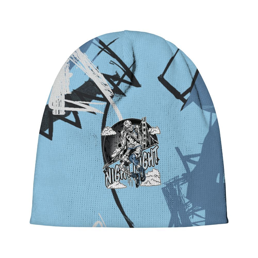 Beanie Hat To Match Legend Blue 11s - Seeya Skeleton Messyz Graphic
