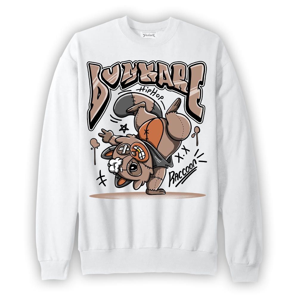 Sweatshirt To match OG Latte 1s Sweatshirt - Freestyle Hip Hop Raccoon Graphic 1505 DNY