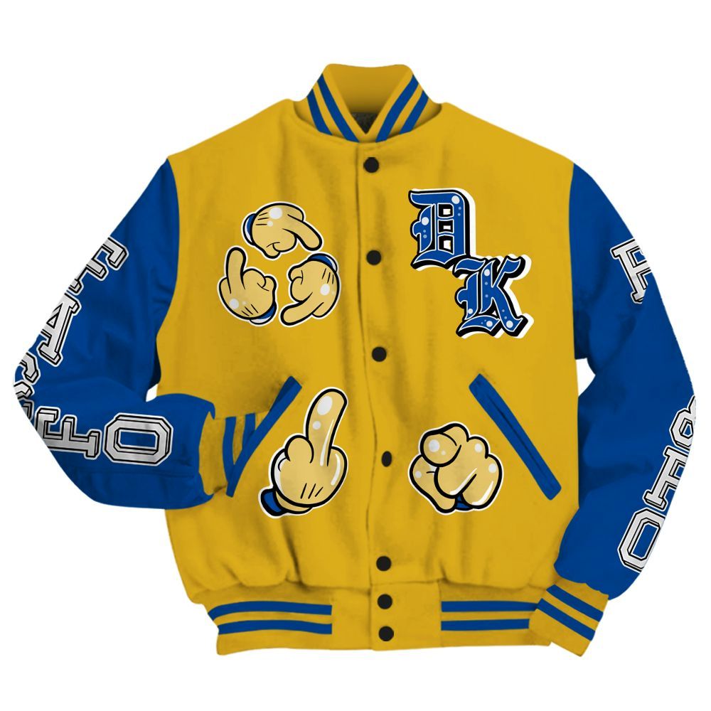 Varsity Jacket To Match High Laney 1s - F Around Find Out Graphic All Over Print