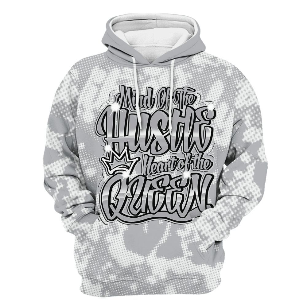 Hoodie To Match Low OG Wolf Grey 1s - Hustles Heart Queens Street All Over Print