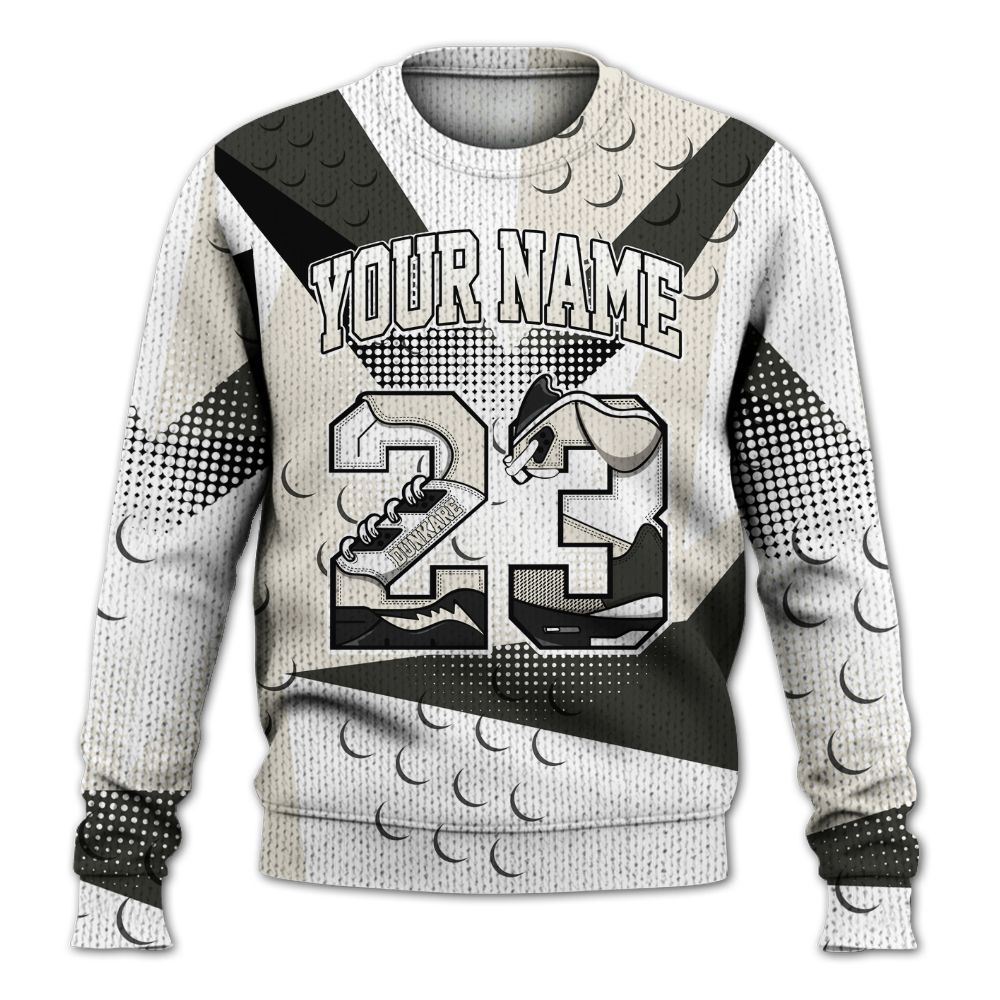 Knitted Sweater To Match Air Max Plus Moonlight Swarovski - Poly Custom Name Number 23 5s