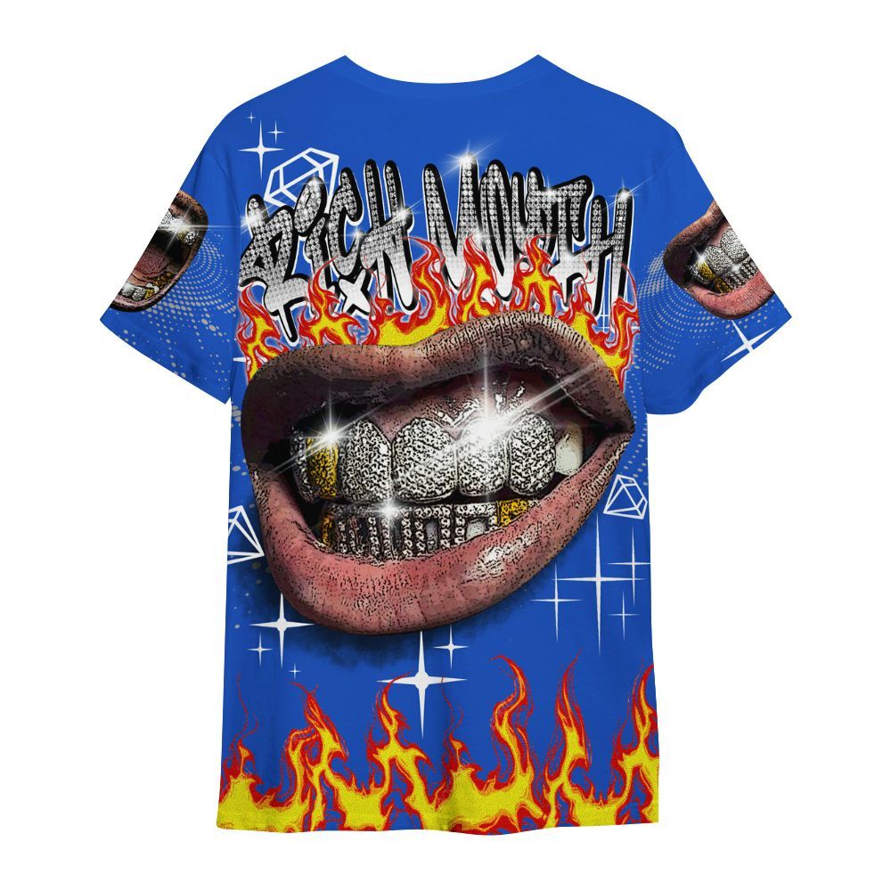 Shirt To Match Retro Stealth 5s - Rich Mouth Fire Rap Retro 90s All Over Print