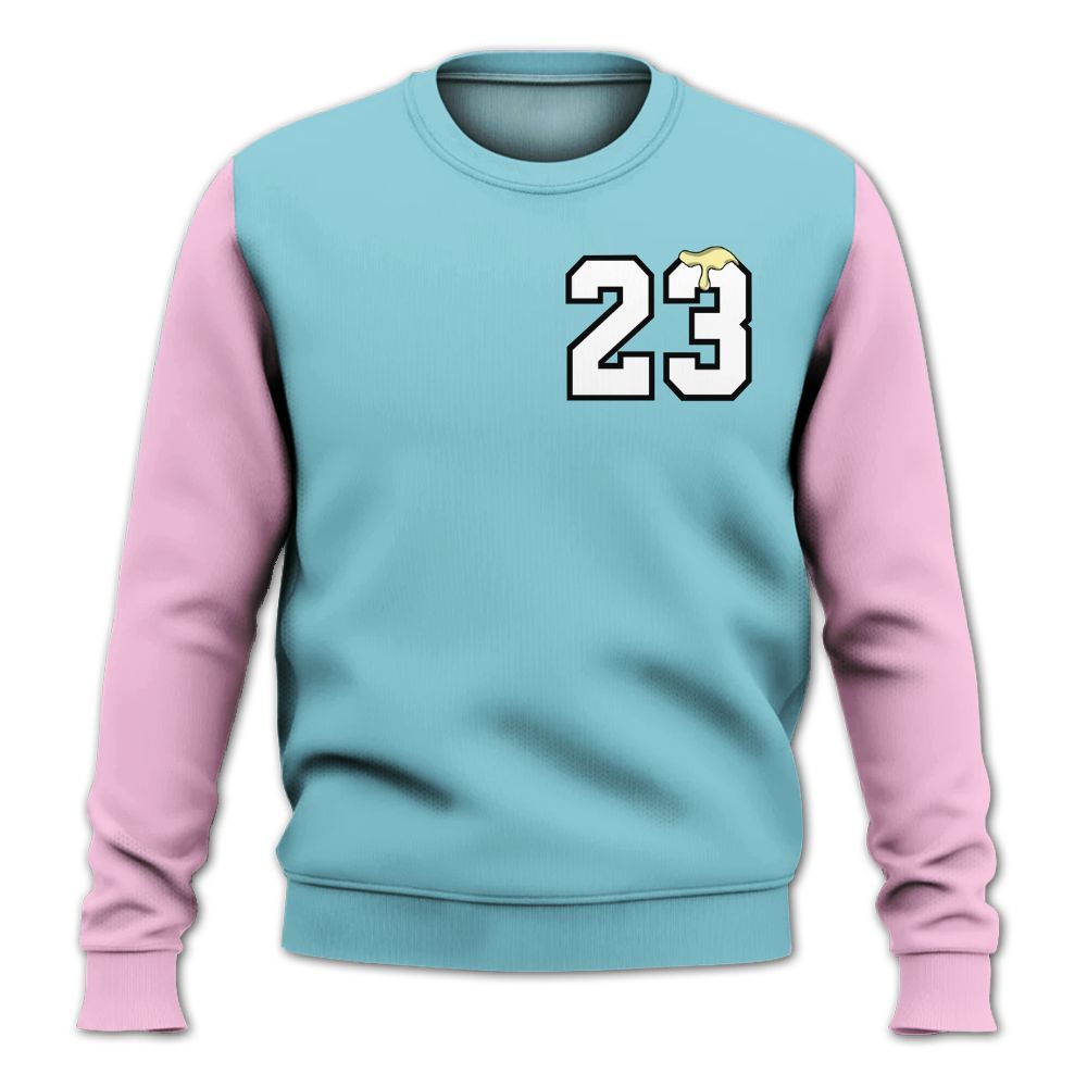 Sweatshirt To Match SB Dunk Low Visty - Custom Name Number 23 Drip All Over Print