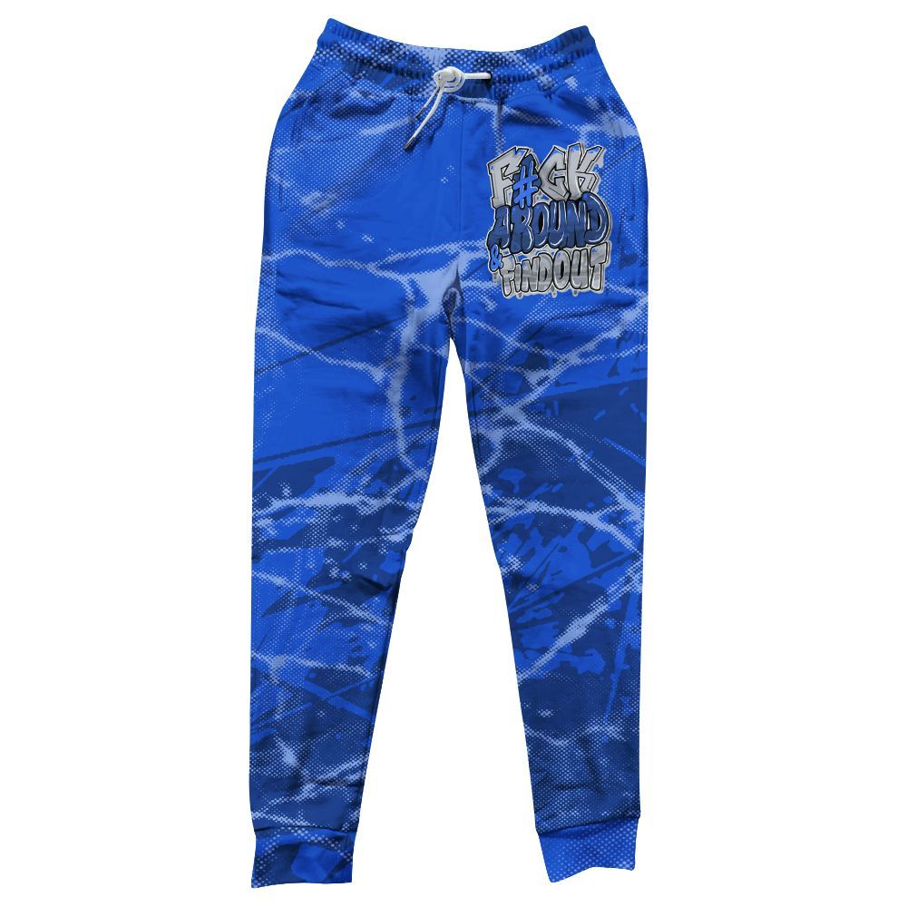 Sweatpant To Match Air Foamposite One Royal - F Around Find Out Graphic Profound All Over Print