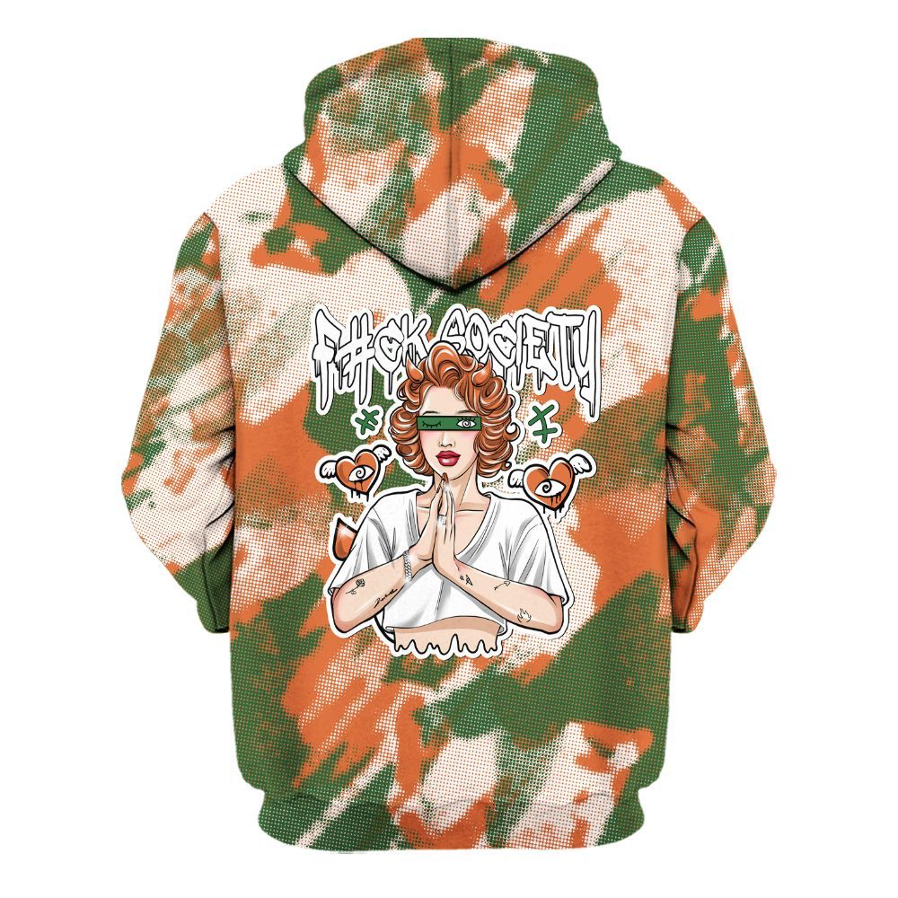 Hoodie To Match Low Miami 5s - F#ck Xociety Halftone All Over Print