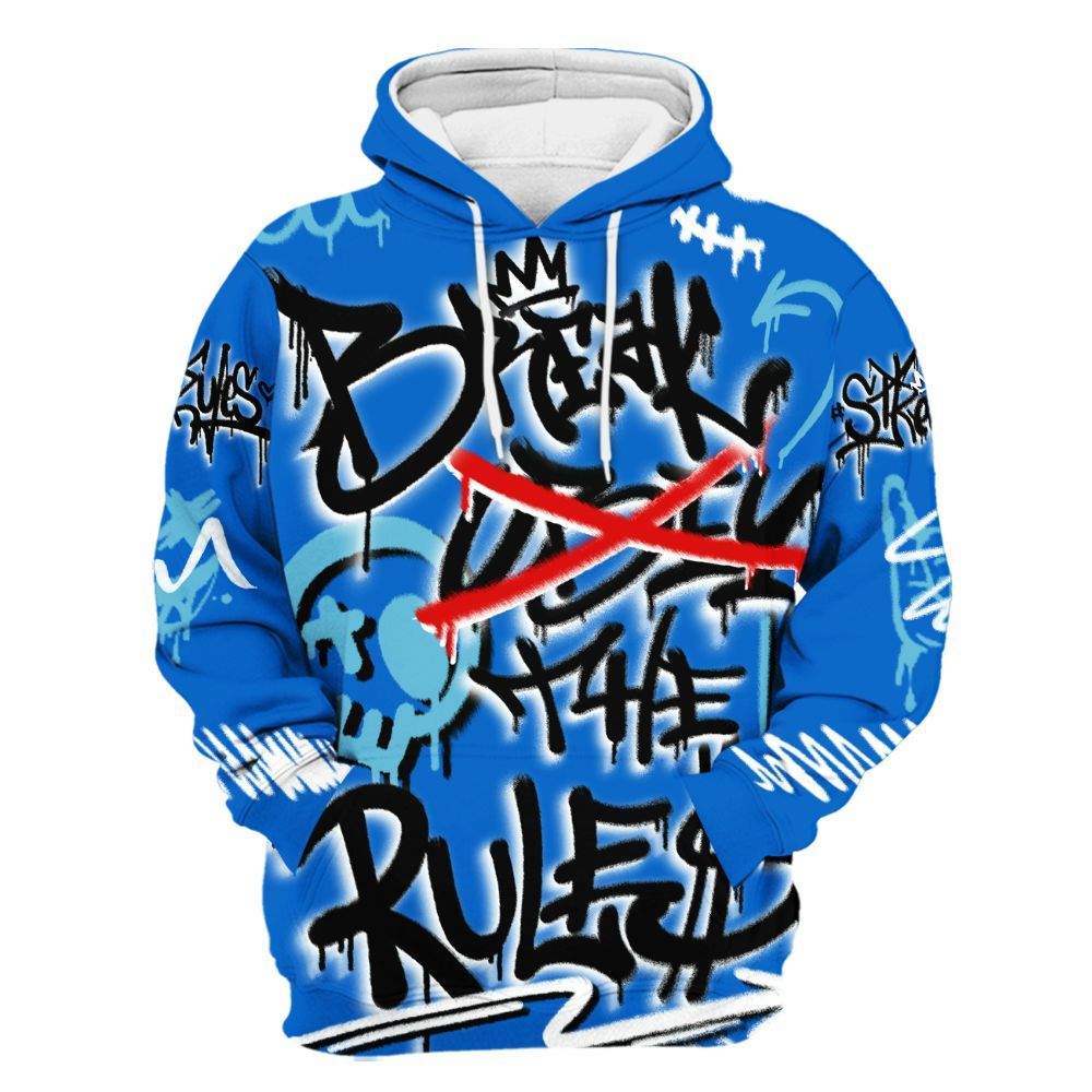 Hoodie To Match Dunk Low Argon - Break Rules Streetwear All Over Print