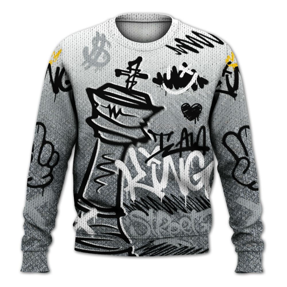 Knitted Sweater To Match Low CNY Year Of The Snake 11s - Street King Chess Streetwear