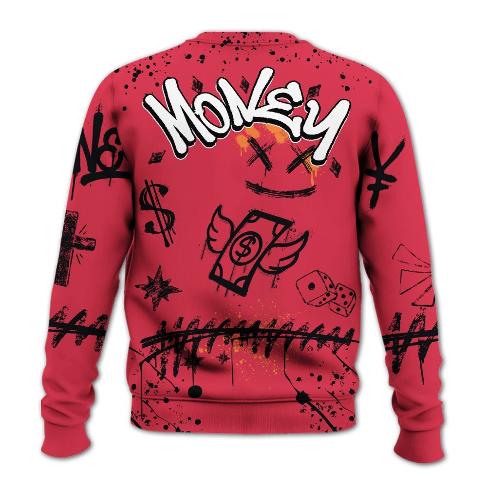 Sweatshirt To Match Air Max Portal Bright Ceramic - Everybody Paid In Full Crayon All Over Print