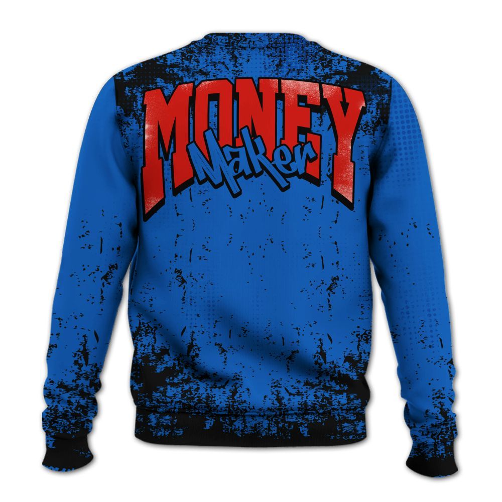 Sweatshirt To Match Kobe 6 Game Royal - Move In Silence Money Street Retro All Over Print