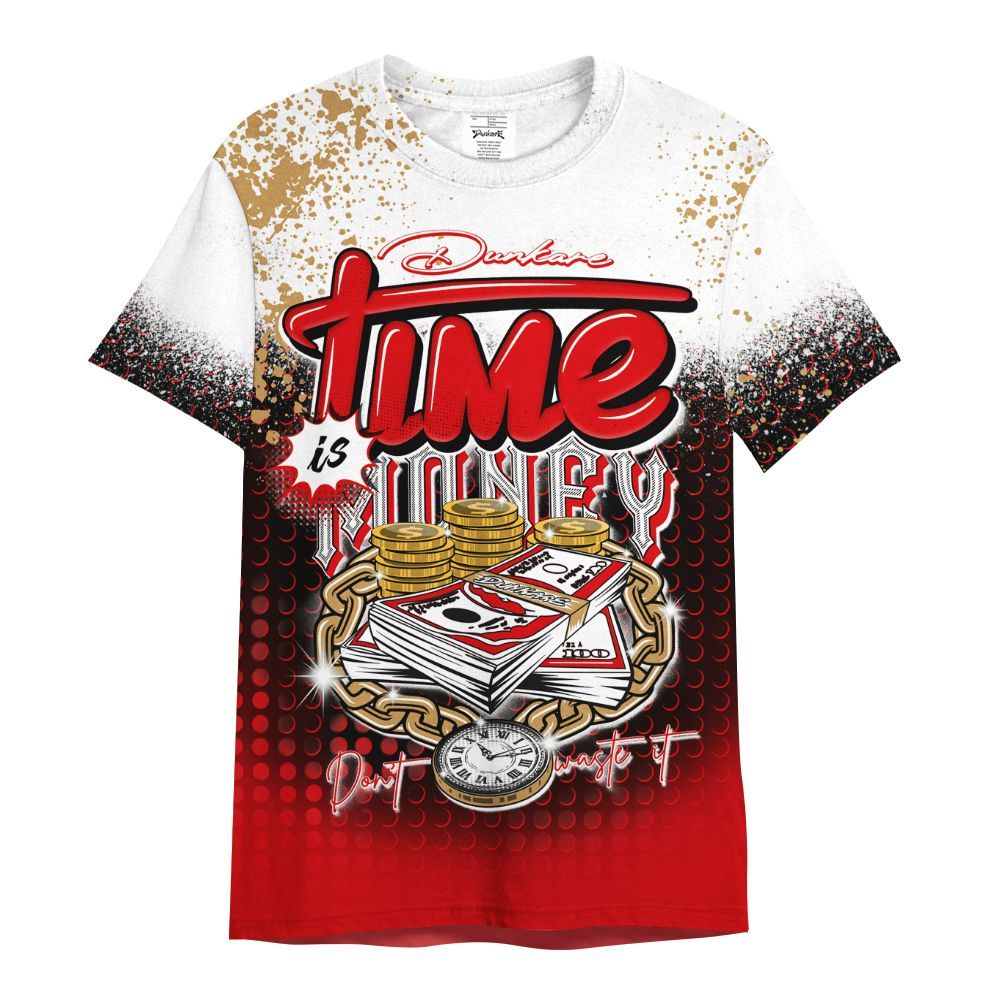 Shirt To Match Kobe 5 Red Year Of The Mamba - Halftone Time Is Money All Over Print