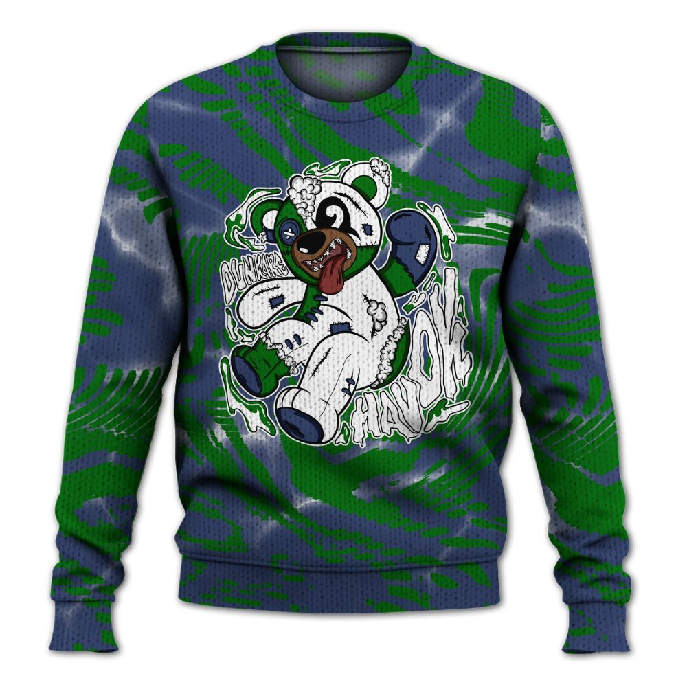 Knitted Sweater To Match Midnight Navy 13s - Havok Bear