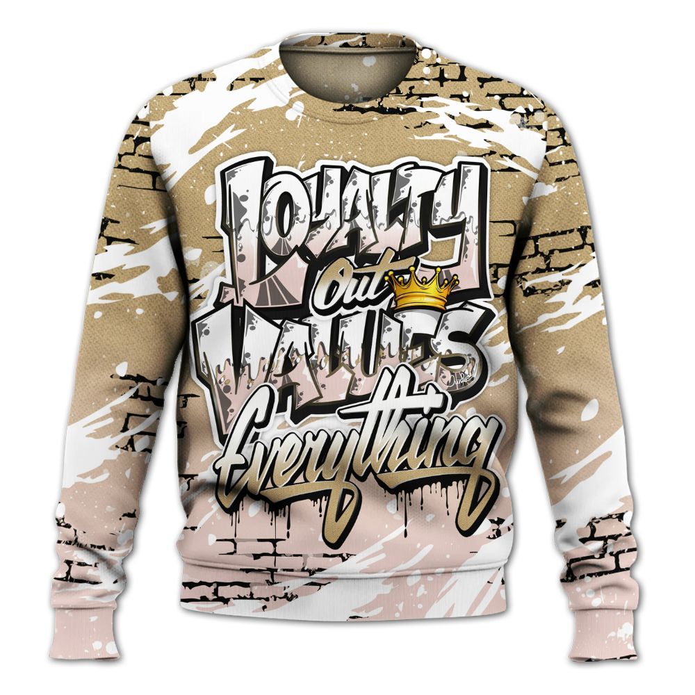 Sweatshirt To Match Low Linen 2025 1s - Values Of Loyalty Drip All Over Print