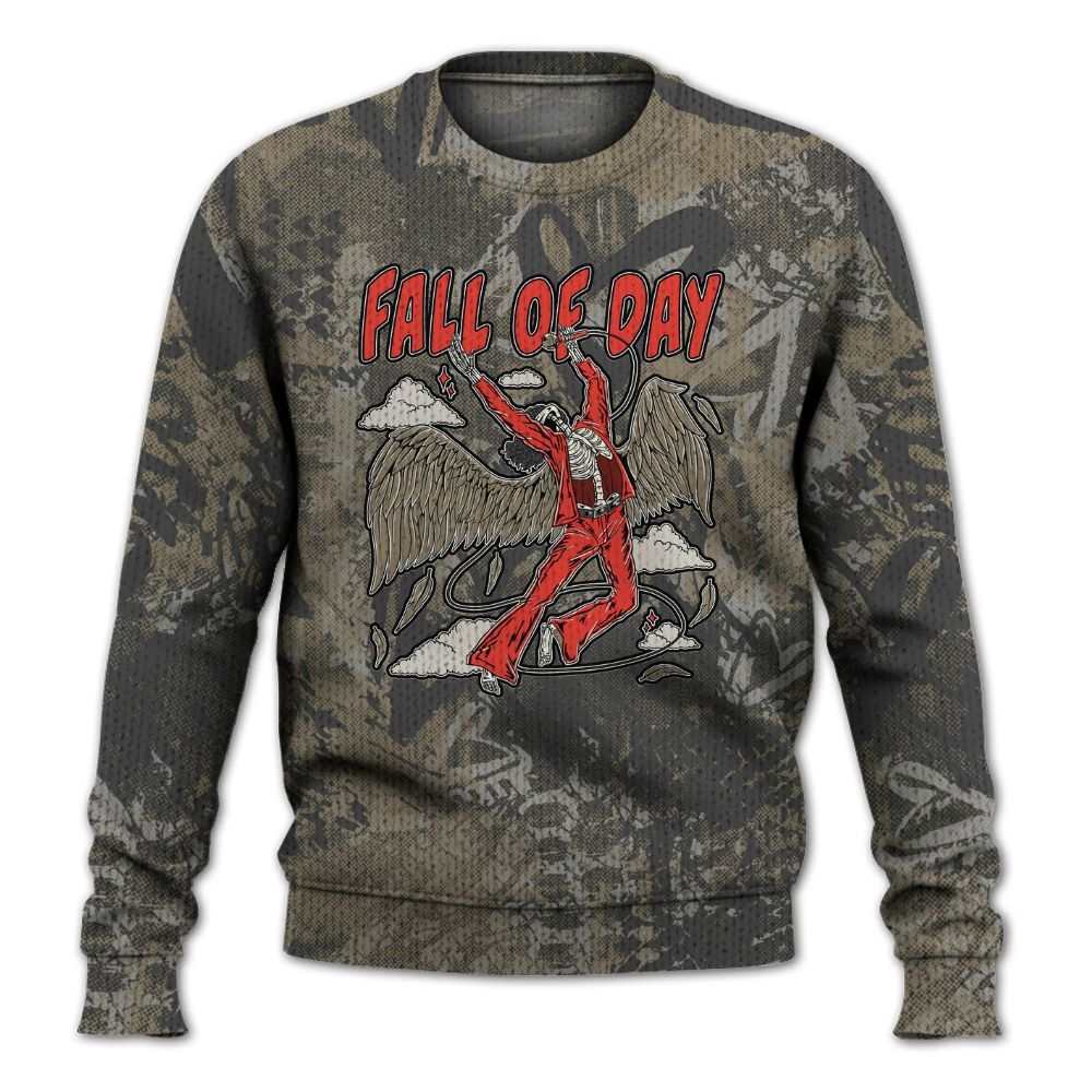 Knitted Sweater To Match Olive 9s - Fall Of Days Skeleton Heart