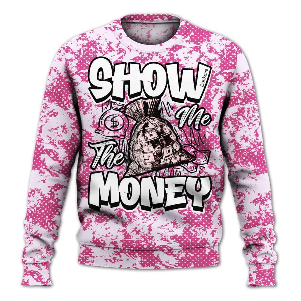 Sweatshirt To Match KD 4 Aunt Pearl - Show Me The Money Retro All Over Print