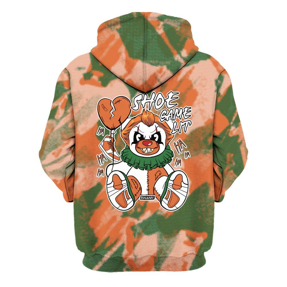 Hoodie To Match Low Miami 5s - Shoe Game Bear Abstract Halftone All Over Print