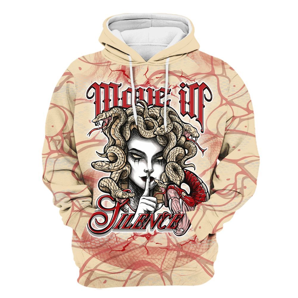 Hoodie To Match Dunk Low Strawberry Waffle - Girl Move In Silence All Over Print