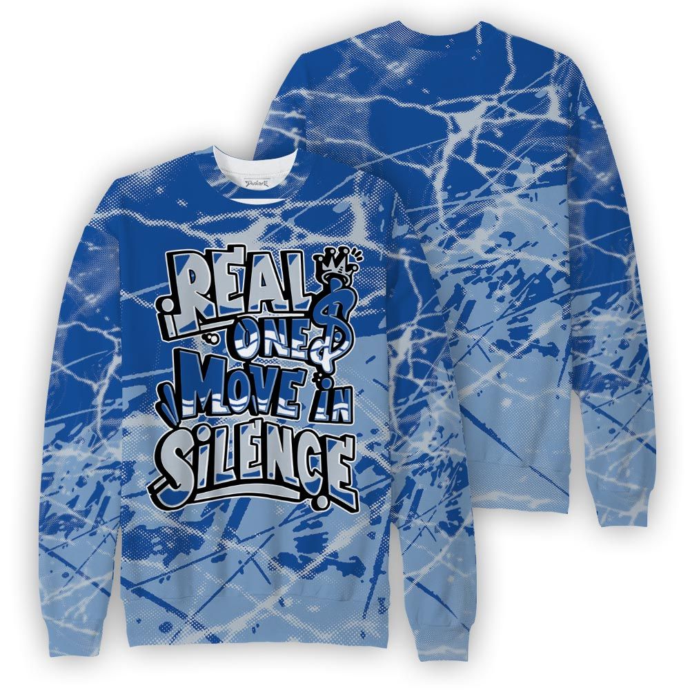 Sweatshirt To Match Low Space Royal 11s Sweatshirt - Ones Move In Silence Graphic Profound Sweatshirt Unisex