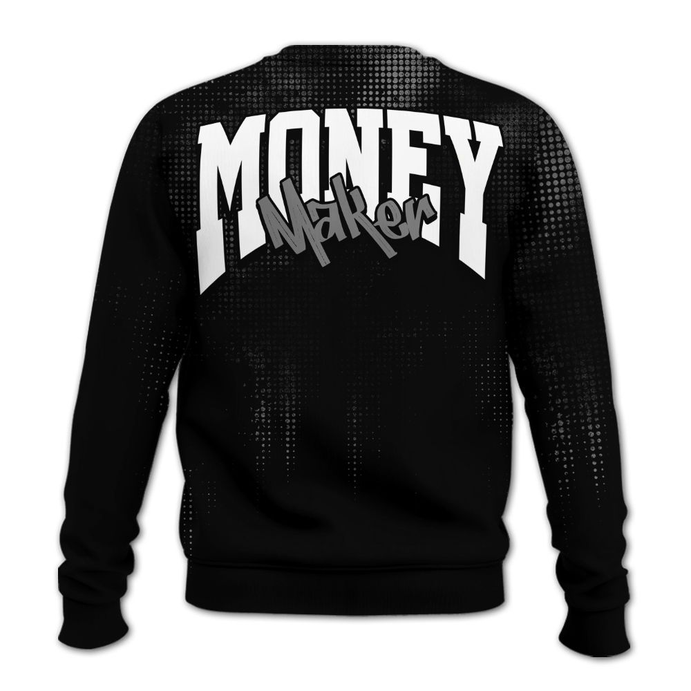 Sweatshirt To Match Black Chrome 6s - Move In Silence Money Street Retro All Over Print