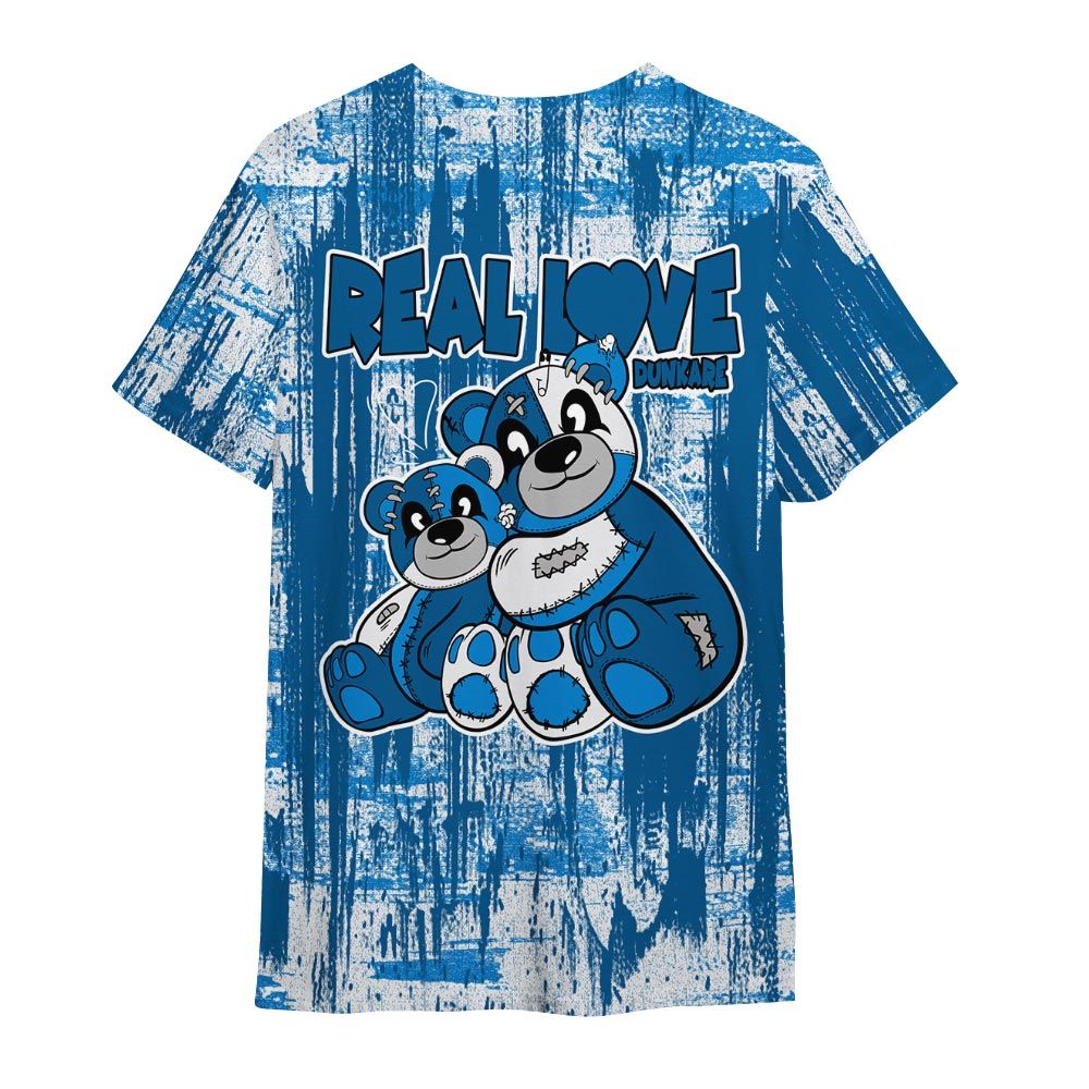 Shirt To Match Industrial Blue 4s - Sincere Fondness Bear Glitch Art Shirt Unisex