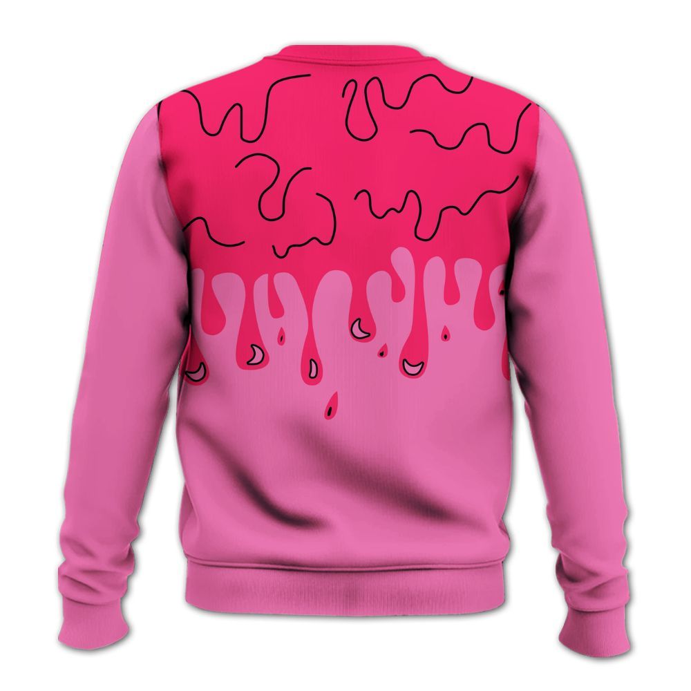 Sweatshirt To Match Air VaporMax Plus Triple Pink - Snake Trust No One Drip All Over Print