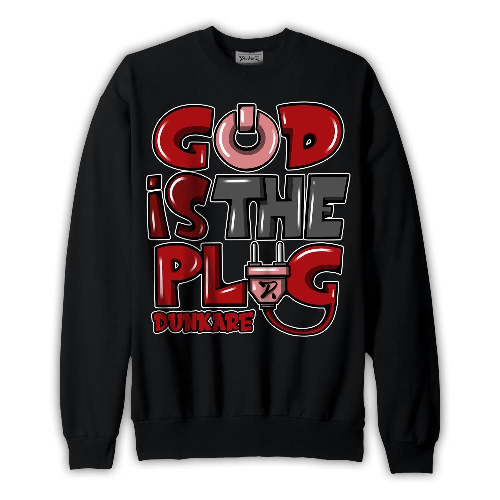 Sweatshirt To match Red Taxi 12s Sweatshirt - God Is The Power Cord Graffiti Graphic