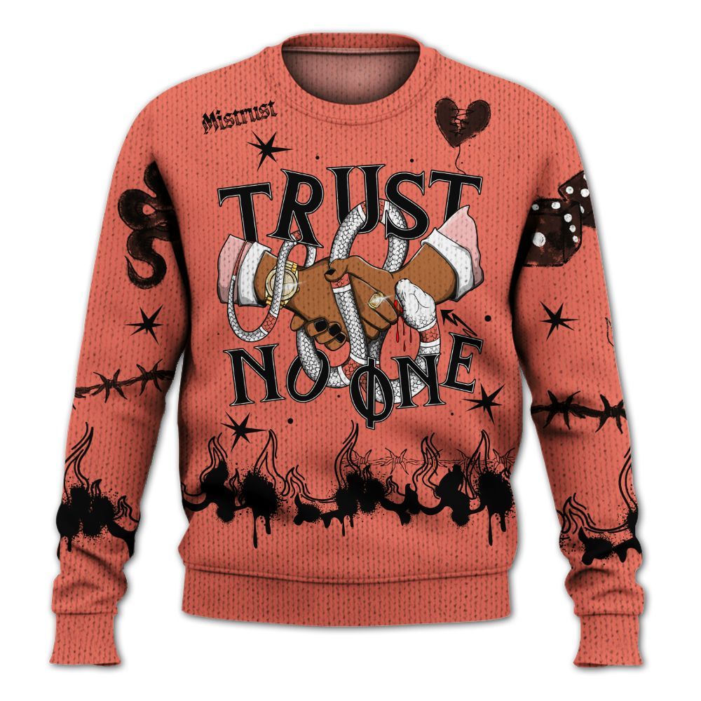 Knitted Sweater To Match Low OG PSG 1s - Trust No One Snake-Bite Doodle Crayon