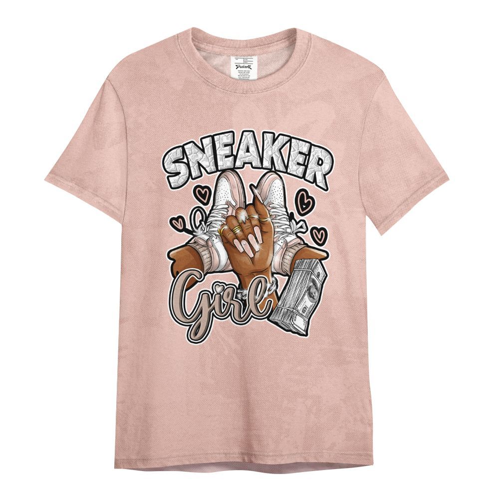 Shirt To Match Dunk Low Pink Velvet - Sneakerz Girlz Heart Grunge All Over Print