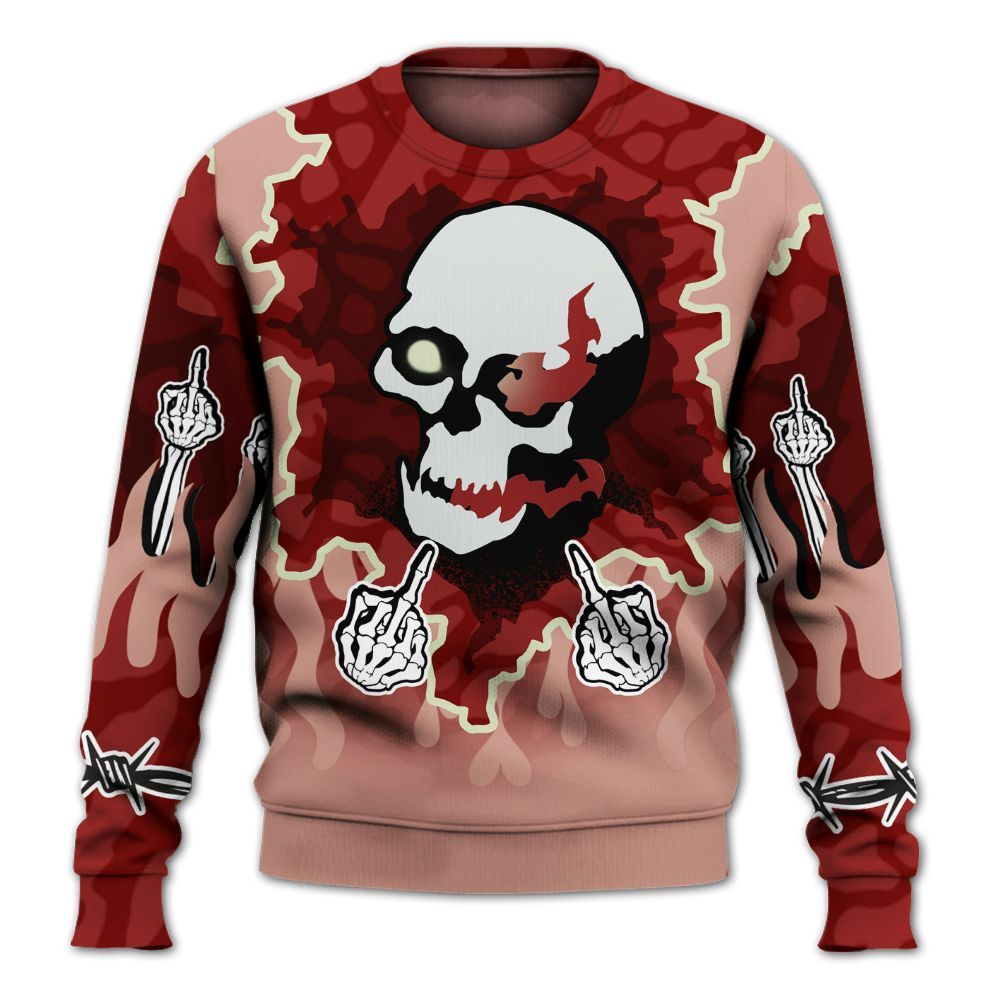 Sweatshirt To Match Valentines Day 3s - F Around Find Out Graphic Trapped All Over Print