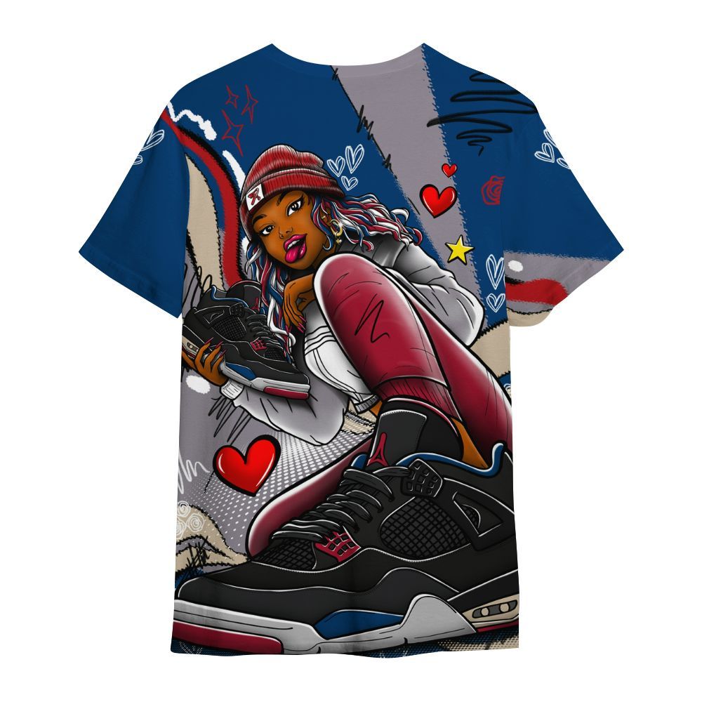 Shirt To Match Rare Air 4s - Sneaker Girl With Shoes All Over Print