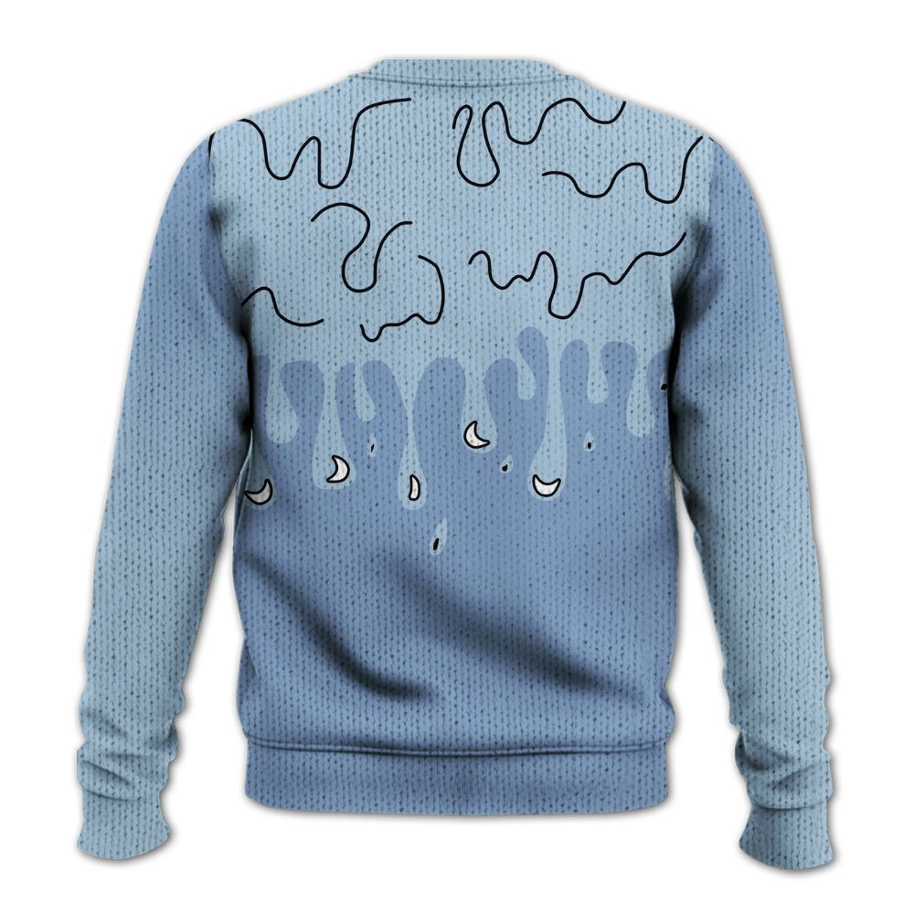 Knitted Sweater To Match Forget Me Not 4s - Snake Trust No One Drip