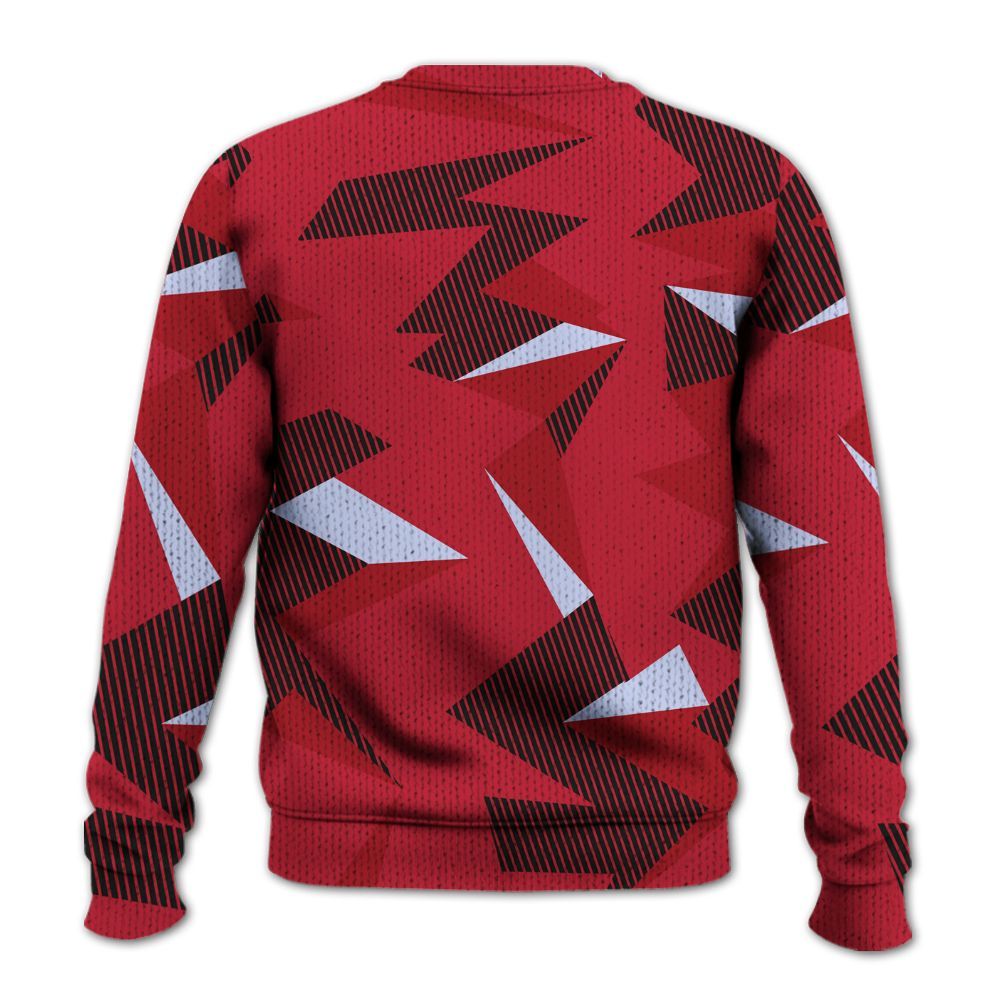 Knitted Sweater To Match Toro Bravo 6s - Geometric Camouflage Pattern