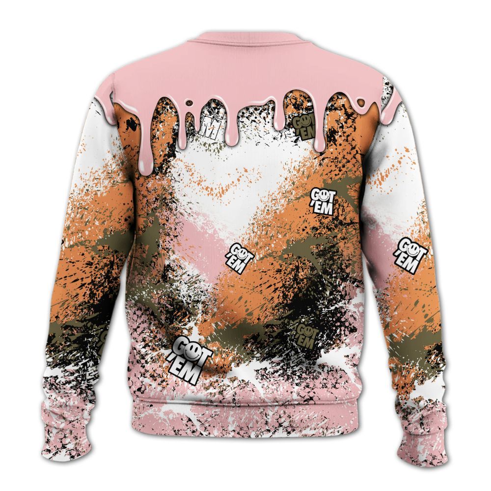 Sweatshirt To Match SB Dunk Low Red Stardust - Dripping 23 Drip All Over Print