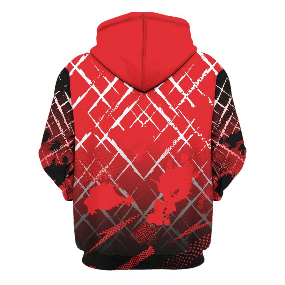 Hoodie To Match Chile Red 9s - Halftone Stand Business Dripping All Over Print