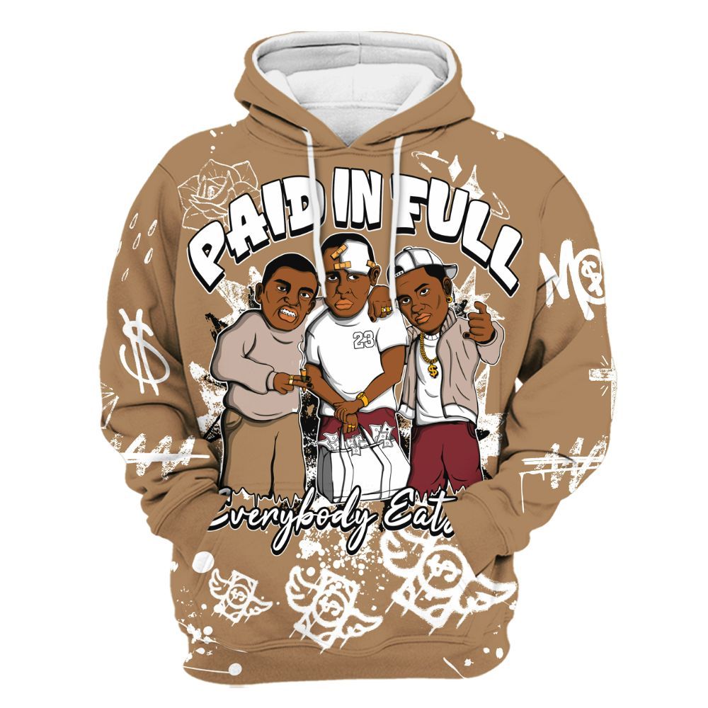 Hoodie To Match Kobe 4 Gold Medal - Everybody Paid In Full Crayon All Over Print