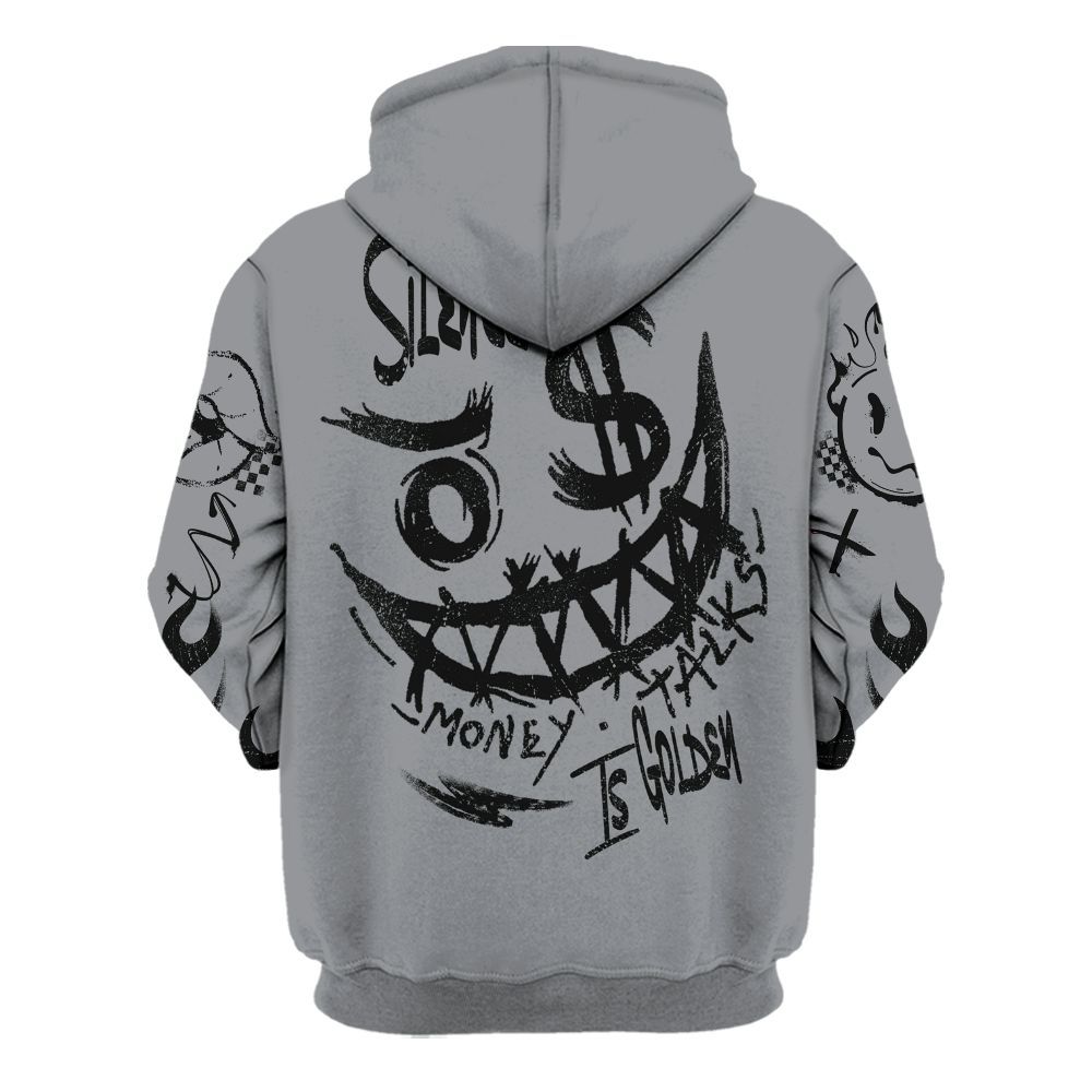 Hoodie To Match Black Cement 3s - Mouth Burning Street Style All Over Print